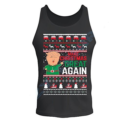 Primary image for 2017 UGLY CHRISTMAS T-shirt Donald Trump Make Christmas Great again Funny (S)
