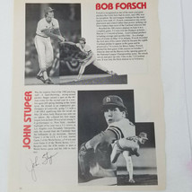 St. Louis Cardinals John Stuper Signed Program Page Vintage 1983 - £11.87 GBP