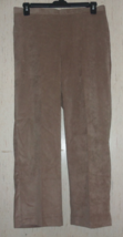 Nwt Womens Alfred Dunner Light Brown Corduroy Pull On Classic Fit Pant Size 16P - £22.45 GBP