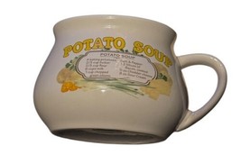 Potato Soup Recipe VTG Cup Mug Dat’l Do-It Inc. Ceramic Cottage Woods Cabin - $9.89