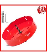 Heavy-Duty 6.3&quot; Bi-Metal Hole Saw with Twist Bit &amp; Wrench for DIY Enthus... - $555.64 MXN