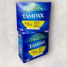2 x Tampax Cardboard Applicator Regular Unscented Backup Protection 40 C... - $49.49