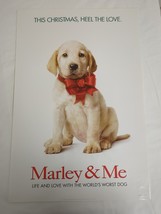 Marley And Me Movie Poster Owen Wilson Jennifer Aniston Original Ds 13.5x20&quot; - £7.46 GBP