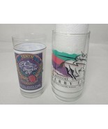 Pair of 1993 Kentucky Derby And Breeders Cup Glasses Santa Anita Sea Hero - $17.64 CAD