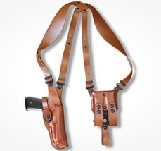 Fits Smith&amp;Wesson M&amp;P Mod.2.0 9/40 4.25”BBL Leather Shoulder Holster #1137# RH - £136.30 GBP