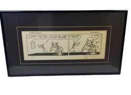 1985 Hagar the Horrible by Dik Browne Framed Numbered &amp; signed by Chris Browne - £154.21 GBP