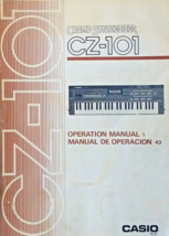 Casio CZ-101 Cosmo Digital Synthesizer Original Owner&#39;s Manual Book, Jap... - $39.59