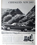 Chryslers New 300 Automobile mountain hardtop country-1962 Vintage Print Ad - $13.67 CAD