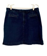 Hillard &amp; Hanson Denim Skirt 18 Women Blue Knee Length Dark Wash Cotton ... - $259.58 MXN