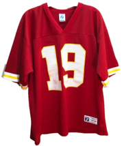 Joe Montana #19 Kansa City Chiefs NFL Vintage 90s Logo 7 Red Jersey L 46-48 - $27.23