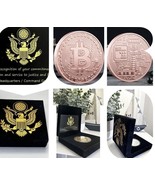 Copper Bitcoin Coin Bit Commemorative Blockchain BTC Collectors Gold USA - €17,07 EUR