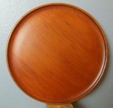 Vintage 13.75&quot;  Wood Tray Plate  RobinHood  Ware Made in California USA MCM - £26.46 GBP