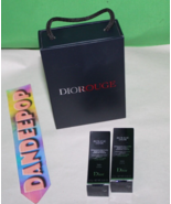 Dior Diorouge Rouge 3 Piece Set 999 Satin Travel Size - £23.32 GBP