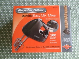 Nib Proctor Silex 5-Speed Black Durable Easy Mix Mixer - Style 62507 - £9.58 GBP