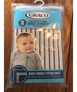 Graco Pack N Play Playard Quick Connect fitted sheet Raleigh Ships N 24h - $25.72