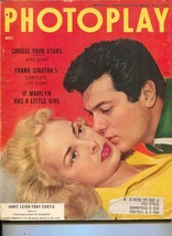 Photoplay-Tony Curtis-Janet Leigh-Marilyn Monroe-Glenn Ford-John Derek-Oct-1954 - $61.11