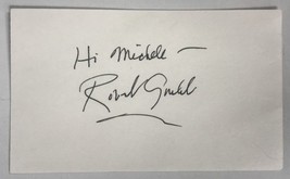 Robert Goulet (d. 2007) Signed Autographed Vintage 3x5 Index Card - £12.02 GBP