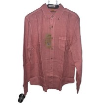 Tailor Vintage Pure Tec Cool Mens Medium Linen Long Sleeve Button Down S... - $22.69