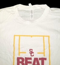 USC Trojans Beat the Bruins T-Shirt White NCAA Rivalry Tee Mens Medium image 4