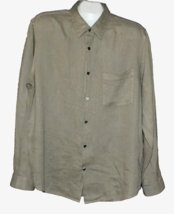 Theory Men&#39;s Green Wasabi Linen Casual Shirt Size XL - £79.45 GBP