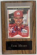 Rick Mears Signed Autographed Auto Racing Card in Display Plaque - £11.79 GBP