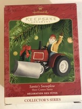 2001 Santa’s Snowplow Hallmark Keepsake Ornament Christmas Decoration XM1 - £8.53 GBP