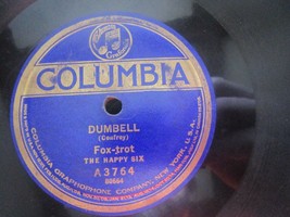 The Happy Six 78rpm Single 10-inch Columbia label Dumbell and Ivy - £7.47 GBP