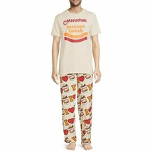 Maruchan Men&#39;s &#39;instant Lunch&#39; Sleepwear Set, 2-Piece, Beige/Multi Size 2XL - £22.57 GBP