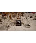 New Beautiful ROYAL CRYSTAL ROCK Cut Crystal Cordial Liqueur Glasses Italy - $743.33 MXN
