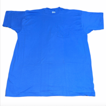 Vintage BVD Pocket T Shirt Blue USA Made Mens Sz XXXL Single Stitch New ... - $34.99