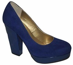 Pierre Dumas Womens Chic-2 Platform Pump (8.5, Royal Blue) - £22.17 GBP