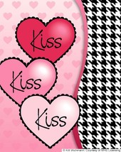 Kiss,Kiss,Kiss Valentine Garden Flag- 2 Sided Message, 12.5&quot; x 18&quot; - £13.54 GBP