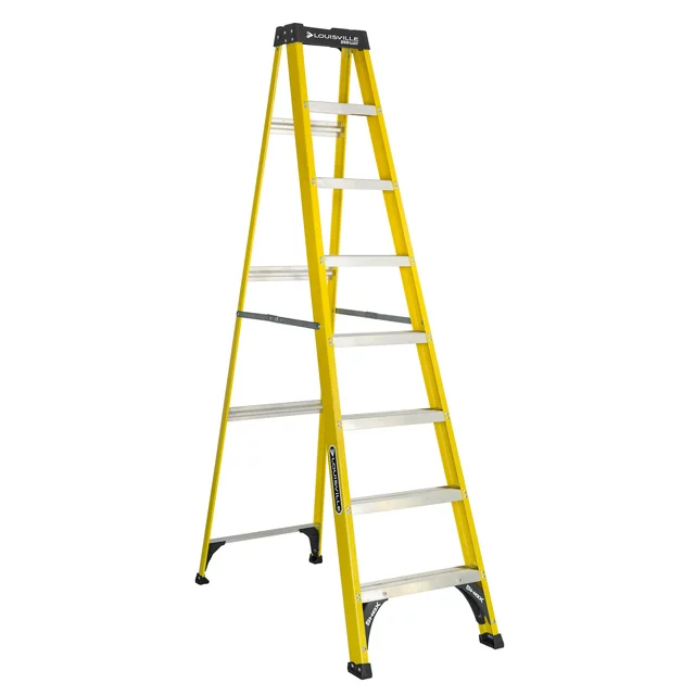 Louisville Ladder 8&#39; Fiberglass Step Ladder, 12&#39; Reach, 250 lbs Load Cap... - £170.30 GBP