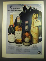 1952 John Wile Advertisement - Bollinger Champagne; Peter Dawson Scotch - £14.54 GBP