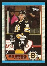 Boston Bruins Greg Hawgood RC Rookie Card 1989 Topps Hockey Card #81 nr mt   ! - £0.39 GBP