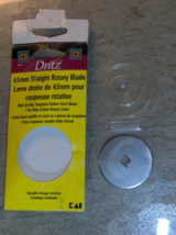 Used Dritz 1051 45mm Straight Rotary Blade rOund for Dritz 45mm Rotary C... - $18.07