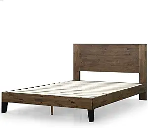ZINUS Tonja Wood Platform Bed Frame with Headboard / Mattress Foundation... - $657.99