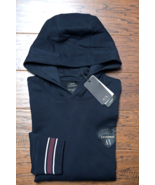 Armani Exchange A/X $170 Men&#39;s Sustainability Navy Logo Patch Cotton Hoo... - $90.25 CAD