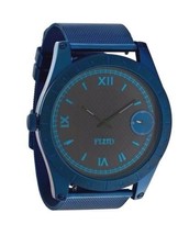 Flud Big Ben Acciaio Inox Orologio Blu Numerali Romani Nero Intercambiab... - £56.92 GBP