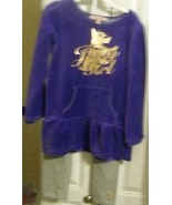 Outfit Size 4 - Juicy Couture Pant Legging Outfit. - Purple Velvet &amp; Gol... - $25.30