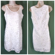 TIANA B Size Small Dress Lace Overlay Stretch Sunflower - £20.90 GBP