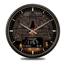 33CM AL-FATIHA Athan Muslim Alarm Clock Digital-Analog Watch with Hijri ... - £69.04 GBP+