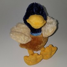 Preferred Plush Duck Bean Bag 8&quot; Stuffed Animal Toy Blue Brown Tan Yello... - £11.40 GBP