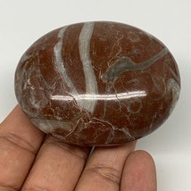 139g, 2.6&quot;x2.1&quot;x1.1&quot;, Natural Untreated Red Shell Fossils Oval Palms-ton... - $8.00