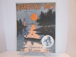 HARMONY BAY NOVELTY SONG SHEET MUSIC HINES &amp; FOX PIC WORDS J.BRANDON WAL... - $6.88