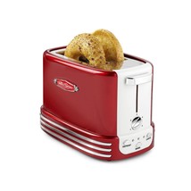 Retro Wide 2-Slice Toaster, Vintage Design With Crumb Tray, Cord Storage &amp; 5 Toa - £52.11 GBP