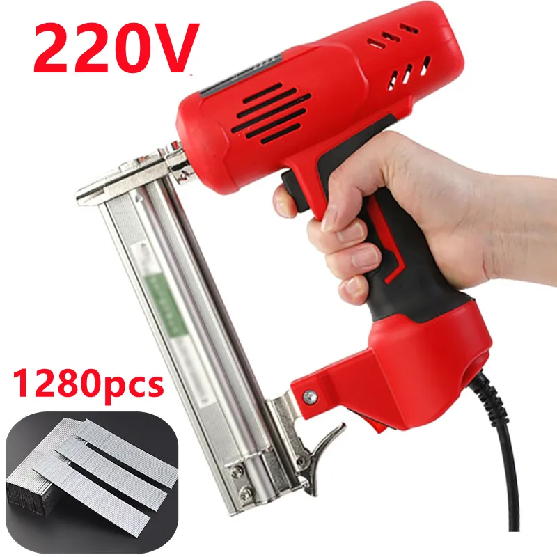 2600W Electric Nail Gun Wood Frame Stapler DIY Furniture Construction Nail - £72.09 GBP