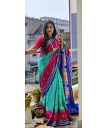 Sambalpuri Ikat Pure Silk Saree Handwoven Pure Silk Saree - Elegant Trad... - $420.82 CAD