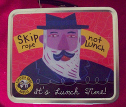 Einstein Bros Bagels Tin Metal Lunch Box 2001 “Skip Rope Not Lunch” - £15.72 GBP