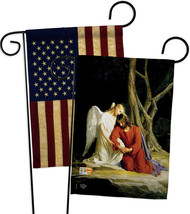 Agony in the Garden - Impressions Decorative USA Vintage - Applique Garden Flags - £24.47 GBP